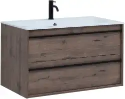 Тумба под раковину Aquanet Lino 90 Дуб Веллингтон 253913