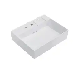 Раковина Kerama Marazzi LOGICA мебельная с двумя отверстиями 60, белая глянцевая, LO.wb.60.2