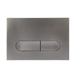 Клавиша смыва AVS 809-0015-GM овальные кнопки, оружейная сталь