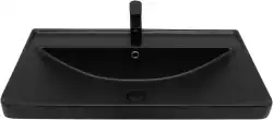 Раковина Aquanet Ирис 80 329249 прямоугольная, Черная матовая