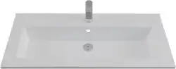 Раковина Aquanet Текла 100 328016 прямоугольная, Белая глянцевая