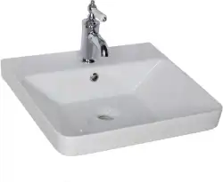 Раковина Sanovit LUXURY 50 11050-KL прямоугольная, Белая глянцевая