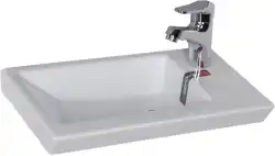 Раковина Sanovit Isik 45 4045-KL прямоугольная, Белая глянцевая