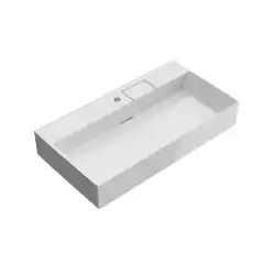 Раковина KERAMA MARAZZI LOGICA мебельная\подвесная, с одним отверстием 90 см, белая глянцевая, LO.wb.90.1