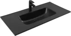 Раковина Aquanet Flat 90 329256 прямоугольная, Черная матовая