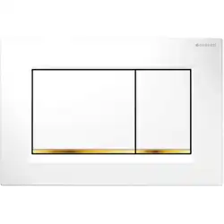 Клавиша смыва Geberit Sigma 30 115.883.KK.1 Белый/золото