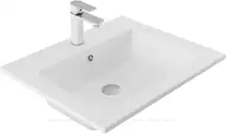 Раковина Aquanet Электра 60 326508 прямоугольная, Белая матовая