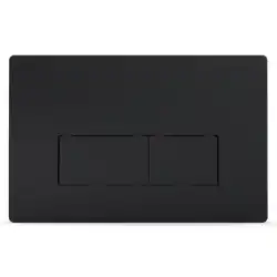 Кнопка смыва AZARIO AZ-8200-0092/AZ-P58-0190 двойная, квадратная, черная матовая