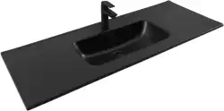 Раковина Aquanet Flat 120 329258 прямоугольная, Черная матовая
