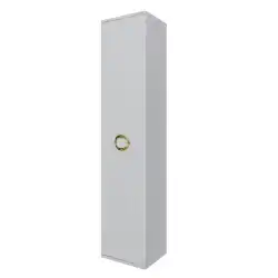 Шкаф-пенал для ванной Grossman Атрио 35 подвесной, белый глянцевый (303509)