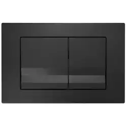 Кнопка смыва AZARIO NEW AZ-001.04 двойная, пластик, черный матовый