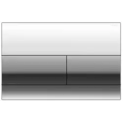 Кнопка смыва AZARIO NEW AZ-013.02 двойная, пластик, хром