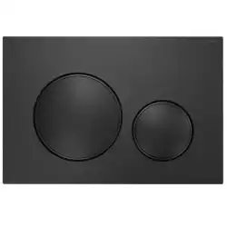 Кнопка смыва AZARIO NEW AZ-017.04 двойная, пластик, черный матовый