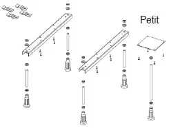 Ножки для ванны Riho Petit POOTSET12 207099