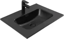 Раковина Aquanet Flat 60 329253 прямоугольная, Черная матовая