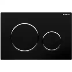 Клавиша смыва Geberit Sigma 20 115.882.KM.1 Черный/хром