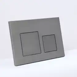 Клавиша смыва AVS 809-0013-GM квадратные кнопки, оружейная сталь