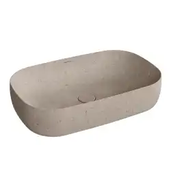 Раковина Kerama Marazzi MAGICA накладная 65, бежевый камень, MA.wb.65\STB