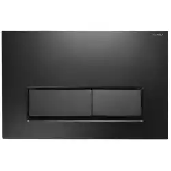 Кнопка смыва AZARIO NEW AZ-015.04 двойная, пластик, черный матовый