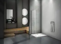 Боковая стенка Good Door MOKKA SP-80-C-WE профиль Белый стекло прозрачное