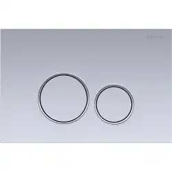 Панель смыва Aquatek Хром матовая ободок хром (клавиши круглые) KDI-0000019