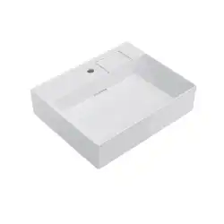 Раковина KERAMA MARAZZI LOGICA мебельная, с одним отверстием, 60 см, белая глянцевая, LO.wb.60.1