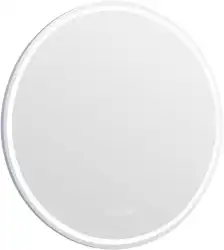 Зеркало Aquanet Оптима 80х80 304264 с подсветкой, сенсорный выключатель с функцией диммера, с подогревом, с цифровым термометром и часами Белый