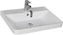 Раковина Sanovit LUXURY 60 11060-KL прямоугольная, Белая глянцевая