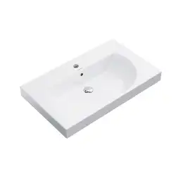 Раковина KERAMA MARAZZI BUONGIORNO подвесная/мебельная, 80см, белая глянцевая, BG.wb.80