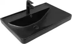 Раковина Aquanet Ирис 70 329248 прямоугольная, Черная матовая