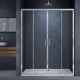 Душевая дверь Vincea Alpha 170 см, VDS-3AL2170CL, профиль Хром, стекло Прозрачное