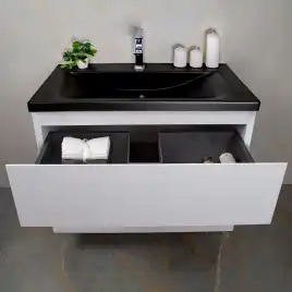 Тумба с раковиной AVS Гармония 80 белая, N821-07-800WG-01-810BM