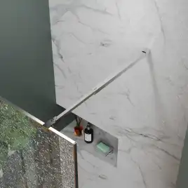 Душевая перегородка Azario Walk-in 90 AZ-275-90-CH-CBR стекло 13 мм с узором 