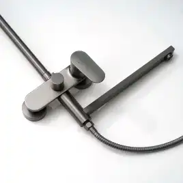 Душевая система Aquatek НИКА AQ2840BGM, Оружейная сталь