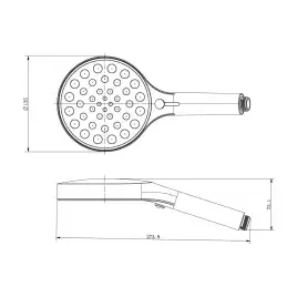 Душевая система  Vincea Inspire VSFW-3I22MT2RGM VSFW-3I22MT2RGM  с термостатом, встраиваемая, вороненная сталь
