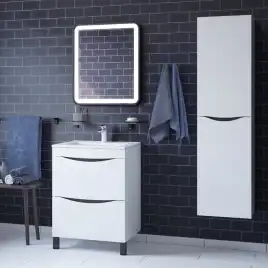 Тумба с раковиной IDDIS Cloud 60, напольная, Белая, CLO60WFi95K