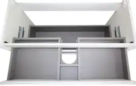 Тумба с раковиной Azario Velluto 100 CS00097538, подвесная, Белая матовая