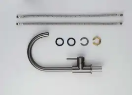 Смеситель для кухни Aquatek Европа AQ1382BGM, Оружейная сталь