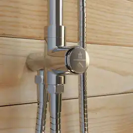 Душевая система IDDIS SpaHome SPA3F0Ci76 с верхним тропическим душем цвет, Глянцевый хром