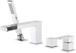 Смеситель на борт ванны Aquatek Либра AQ1648CR, однорычажный, с внутренней частью, Хром