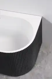 Акриловая ванна Azario LAGO BLANCO BLACK 170х75 AZ-6724-1CLB 17075, асимметричная, левая