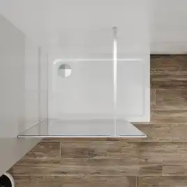 Душевая перегородка Azario Walk-in 120 AZ-271-120-MGR-CRF стекло 8 мм рифленое, профиль Графит матовый