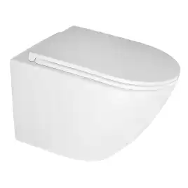 Унитаз подвесной Azario Eclat AZ-2381-A подвесной, безободковый, со смывом 