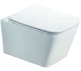 Подвесной унитаз Azario Nova AZ-2216 SP безободковый, с сиденьем микролифт, Белый глянцевый