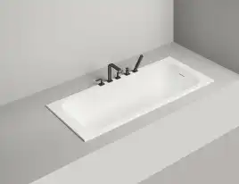 Ванна Salini ORLANDA  KIT 180х80 102112M из материала S-Sense, Белая матовая