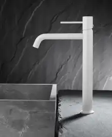 Смесители для раковины AVS Slimmer 811-101-MW высокий, белый матовый