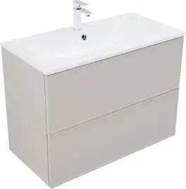 Тумба под раковину Aquanet Арт 90 бежевый, 343968
