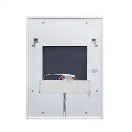 Зеркало-шкаф Comforty Марсель 60 с подсветкой Белое, 00-00001278