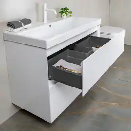 Тумба с раковиной AVS Гармония 80 белая, N821-07-800WG-02-810WG