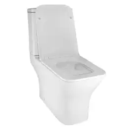 Унитаз-компакт Azario Mari AZ-79143T напольный, безободковый, со смывом Торнадо, в комплекте с бачком и сиденьем микролифт, Белый глянцевый